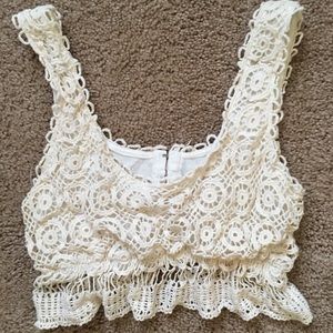 Festival lace crop top